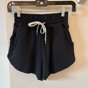 Vuori Black Athletic Shorts with Elastic Waistband